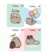 4 X ZESZYT A5, 32 KARTKI, KRATKA, PUSHEEN KOTEK KOT