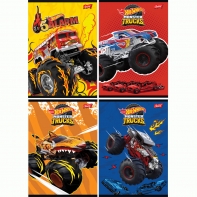 4 X ZESZYT A5 16 KARTEK, KRATKA, HOT WHEELS