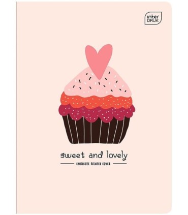 4 X ZESZYT A5, 32 KARTKI, KRATKA Z MARGINESEM, Z ZAPACHEM CZEKOLADY