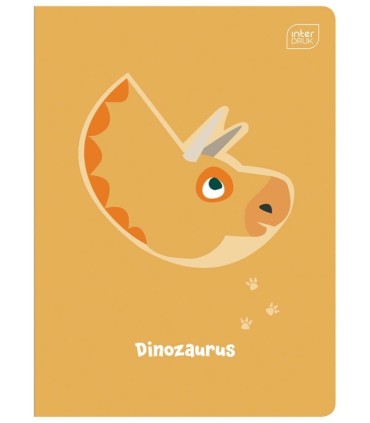 4X ZESZYT A5 DO NAUKI PISANIA , 16 KARTEK, W TRZY LINIE, DINOZAURY