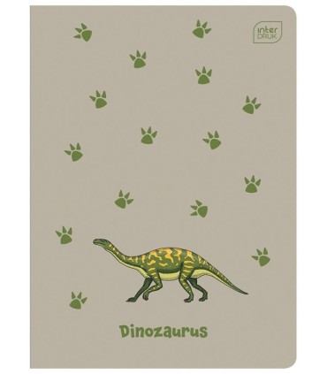 4X ZESZYT A5 DO NAUKI PISANIA , 16 KARTEK, W TRZY LINIE, DINOZAURY