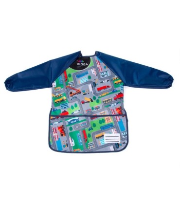 Fartuszek z rękawami ochronny do prac plastycznych dla chłopca KIDEA