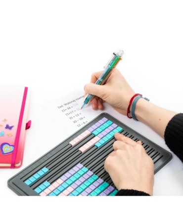 LICZYDŁO szkolne płaskie do nauki liczenia do plecaka 10 rzędów KIDEA