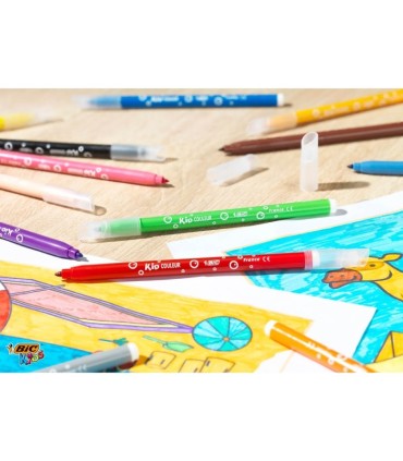 FLAMASTRY BIC KIDS KID COULEUR 12 KOLORÓW, MAZAKI