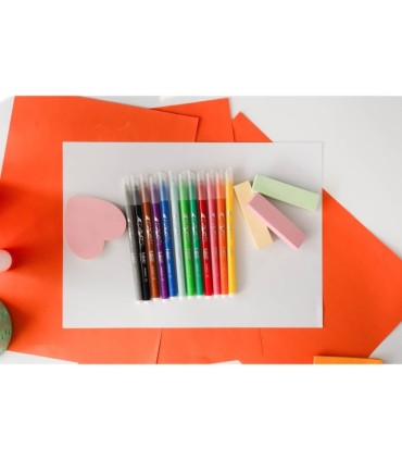 FLAMASTRY BIC KIDS KID COULEUR 12 KOLORÓW, MAZAKI