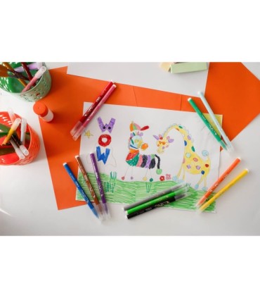 FLAMASTRY BIC KIDS KID COULEUR 12 KOLORÓW, MAZAKI