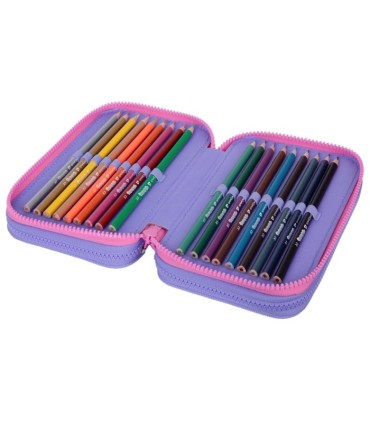 PIÓRNIK POTRÓJNY Z WYPOSAŻENIEM COOLPACK JUMPER 3 PASTEL HEARTS