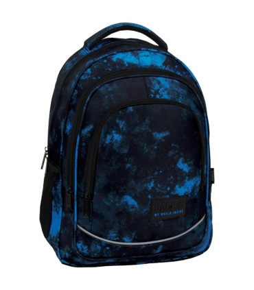 Plecak szkolny trzykomorowy Derform BACKUP model X Ocean Deep