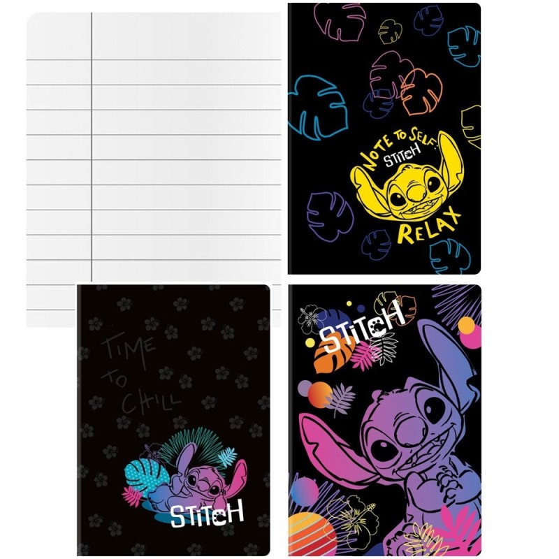 Zatiページ 3 SZT. X ZESZYT A5, 32 KARTKI, LINIA, STITCH BLACK, KAŻDY INNY