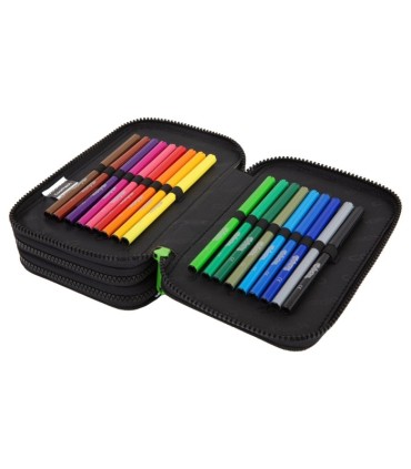 PIÓRNIK POTRÓJNY Z WYPOSAŻENIEM COOLPACK JUMPER 3, FOOTBALL, PIŁKA NOŻNA