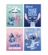 4 SZT. X ZESZYT A5, 16 KARTEK, W TRZY LINIE, STITCH, UNIPAP KAŻDY INNY