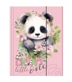 Teczka tekturowa z gumką A4 DERFORM Dream little CUTE PANDA