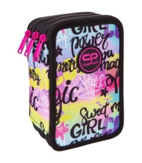 PIÓRNIK POTRÓJNY Z WYPOSAŻENIEM COOLPACK JUMPER 3, GIRL POWER