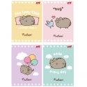 4 X ZESZYT A5, 32 KARTKI, LINIA z MARGINESEM, PUSHEEN KOTEK KOT