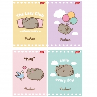 4 X ZESZYT A5, 32 KARTKI, TRZY LINIA, PUSHEEN KOTEK KOT