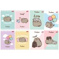 8X ZESZYT A5 32 KARTKI PUSHEEN: 4x TRZY LINIA + 4x KRATKA
