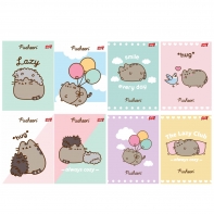 8X ZESZYT A5 32 KARTKI PUSHEEN: 4x LINIA + 4x KRATKA, KAŻDY INNY