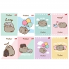 8X ZESZYT A5 32 KARTKI PUSHEEN: 4x LINIA + 4x KRATKA, KAŻDY INNY
