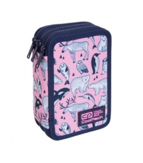 PIÓRNIK POTRÓJNY Z WYPOSAŻENIEM COOLPACK JUMPER 3, PINK OCEAN