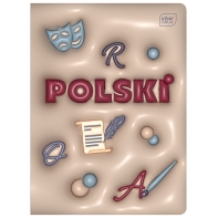 ZESZYT A5 DO POLSKIEGO, 60 KARTEK, LINIA, PRZYDATNE ŚCIĄGI