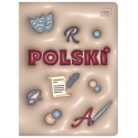 ZESZYT A5 DO POLSKIEGO, 60 KARTEK, LINIA, PRZYDATNE ŚCIĄGI