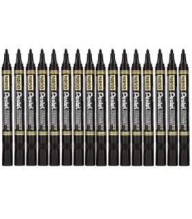16 szt. x Marker permanentny N850 czarny PENTEL