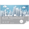 Blok techniczny biały A4 INTERDRUK 10 arkuszy 170g