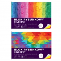 2 SZT. X BLOK RYSUNKOWY KOLOROWY, A4, 10 KARTEK, 80g, INTERDRUK