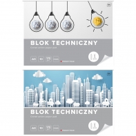 2 SZT. X BLOK TECHNICZNY BIAŁY A3 INTERDRUK 10 ARKUSZY 170g