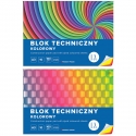 2 SZT. X BLOK TECHNICZNY KOLOROWY A3 INTERDRUK 10 ARKUSZY, 160g/m2