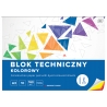 Blok techniczny kolorowy A3 INTERDRUK 10 arkuszy, 160g/m2