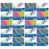 20 SZT. BLOK TECHNICZNY KOLOROWY A3 INTERDRUK 10 ARKUSZY, 160g/m2