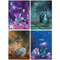 4X ZESZYT A5, 32 KARTKI, KRATKA, METALLIC FANTAZY, INTERDRUK
