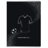 4X ZESZYT A5, 60 KARTEK, LINIA, METALIC FOOTBALL BLACK, CHŁOPIĘCE, INTERDRUK