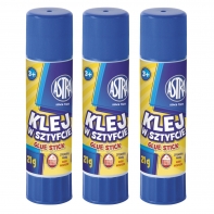 Zestaw 3 szt. x klej w sztyfcie 21 g Astra, łato zmywalny