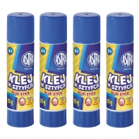 Zestaw 4 szt. x klej w sztyfcie 21 g Astra, łato zmywalny