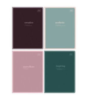 4X ZESZYT A5, 60 KARTEK, KRATKA Z MARGINESEM, HYBRID WORDS, INTERDRUK