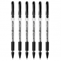 6 SZT. X DŁUGOPIS ŻELOWY BIC GEL-OCITY STIC CIENKA KOŃCÓWKA 0,5MM, CZARNY