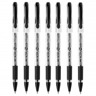 7 SZT. X DŁUGOPIS ŻELOWY BIC GEL-OCITY STIC CIENKA KOŃCÓWKA 0,5MM, CZARNY