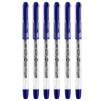 6 SZT. X DŁUGOPIS ŻELOWY BIC GEL-OCITY STIC CIENKA KOŃCÓWKA 0,5MM, NIEBIESKI