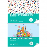 2 SZT. X BLOK RYSUNKOWY INTERDRUK A3 20 kartek, 80g