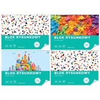 4 SZT. X BLOK RYSUNKOWY INTERDRUK A3 20 kartek, 80g