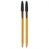 2 SZT x DŁUGOPIS BIUROWY ZE SKUWKĄ BIC ORANGE ORIGINAL FINE 0,8 MM, CZARNY