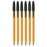 6 SZT x DŁUGOPIS BIUROWY ZE SKUWKĄ BIC ORANGE ORIGINAL FINE 0,8 MM, CZARNY