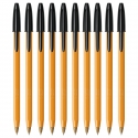 10 SZT x DŁUGOPIS BIUROWY ZE SKUWKĄ BIC ORANGE ORIGINAL FINE 0,8 MM, CZARNY