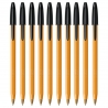 10 SZT x DŁUGOPIS BIUROWY ZE SKUWKĄ BIC ORANGE ORIGINAL FINE 0,8 MM, CZARNY