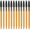 12 SZT x DŁUGOPIS BIUROWY ZE SKUWKĄ BIC ORANGE ORIGINAL FINE 0,8 MM, CZARNY