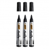 3 szt. x marker BIC Marking 2000 ECOlutions okrągła końcówka – czarny