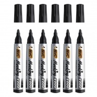 6 szt. x marker BIC Marking 2000 ECOlutions okrągła końcówka – czarny