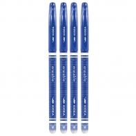 4 szt. x długopis żelowy wymazywalny Kidea z gumką – niebieski, 0.7 mm, pióro